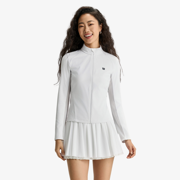 Wilson Women Forehand Full Zip Jacket Bright White