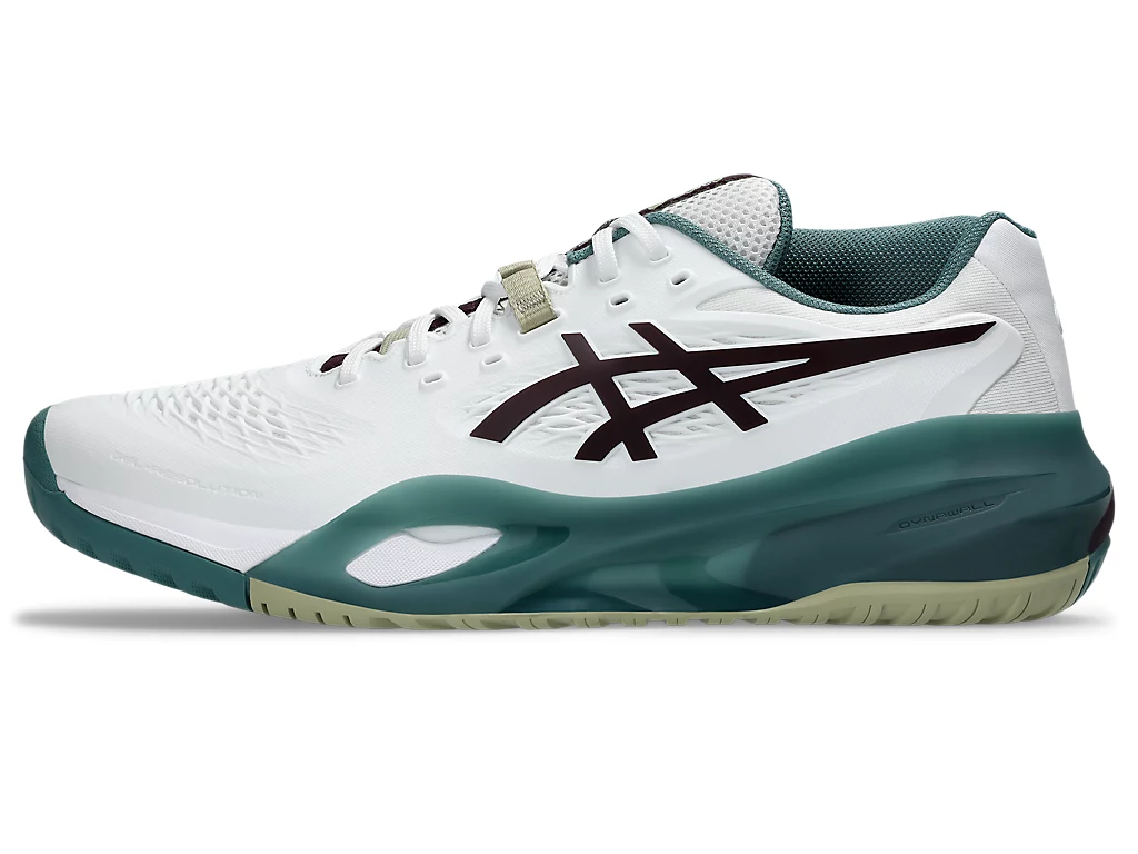 ASICS Men GEL-RESOLUTION X (Wide Width) - White/Dark Aubergine