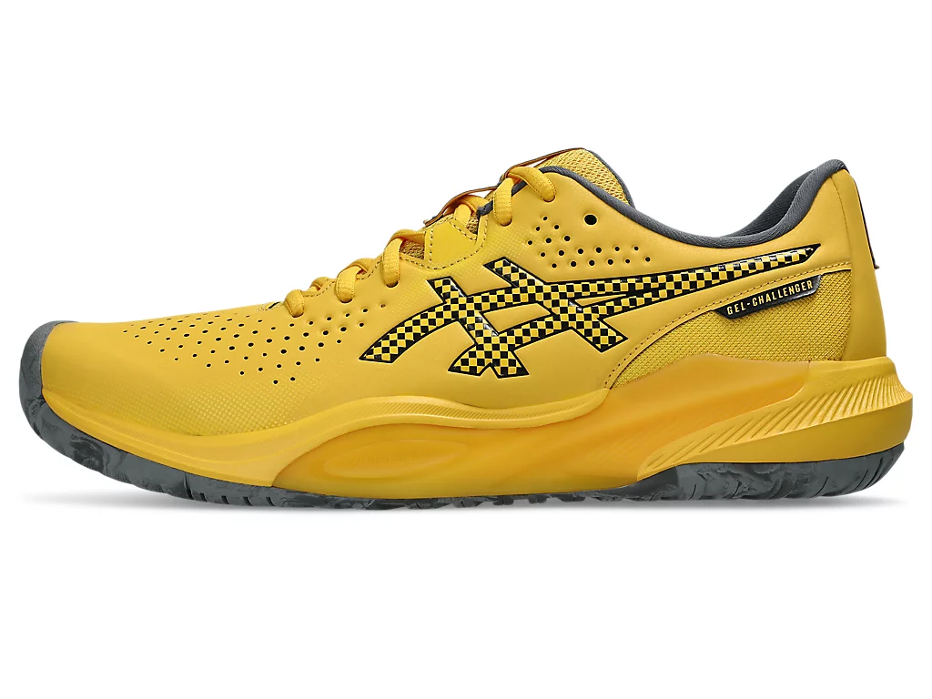 ASICS Men GEL-CHALLENGER 15 (Standard Width) - SAFFRON/STEEL GREY