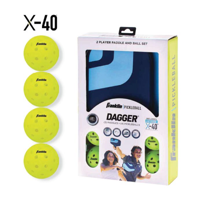 Franklin Dagger 2 Player X-40 Pickleball Set