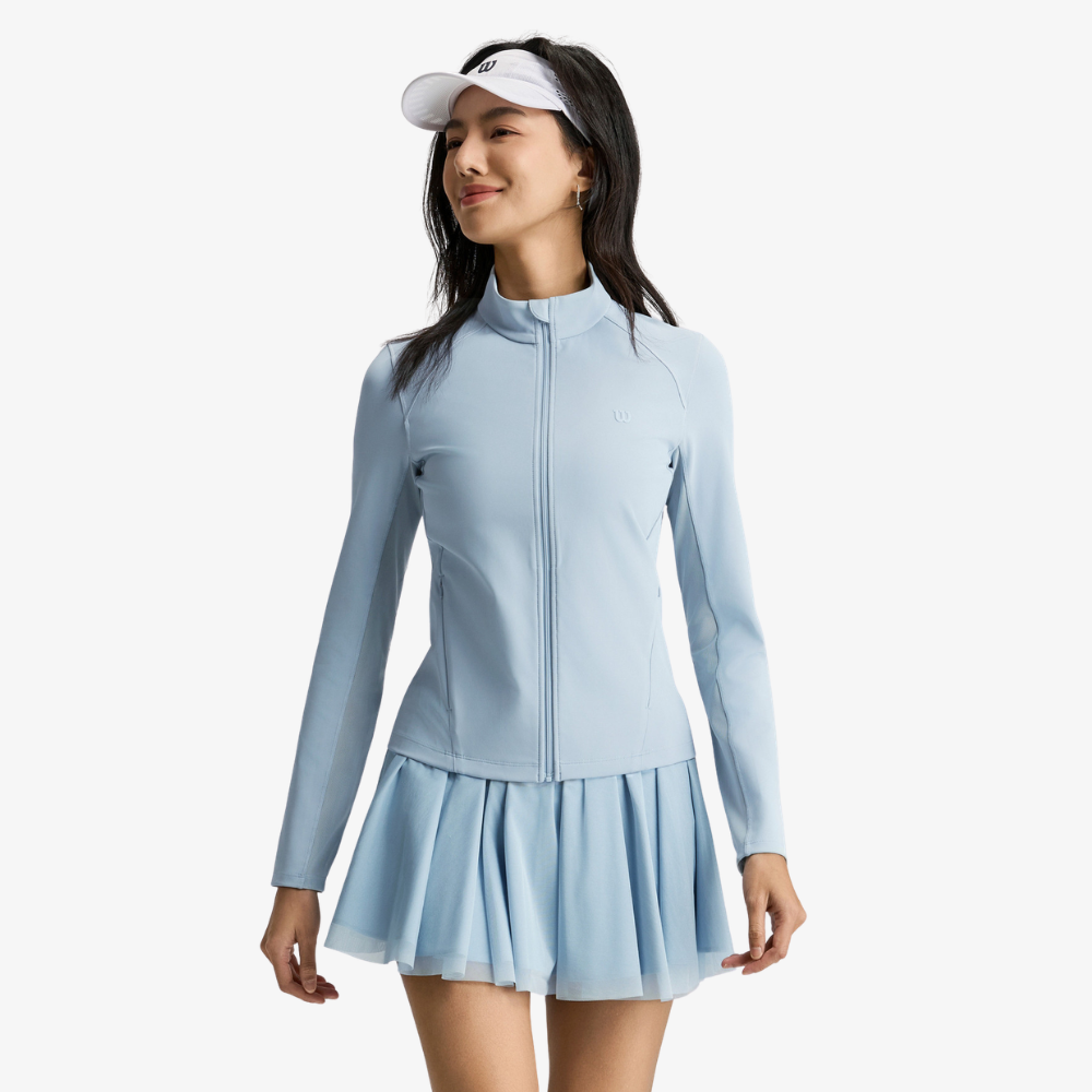 Wilson Women Forehand Full Zip Jacket Blue Fog